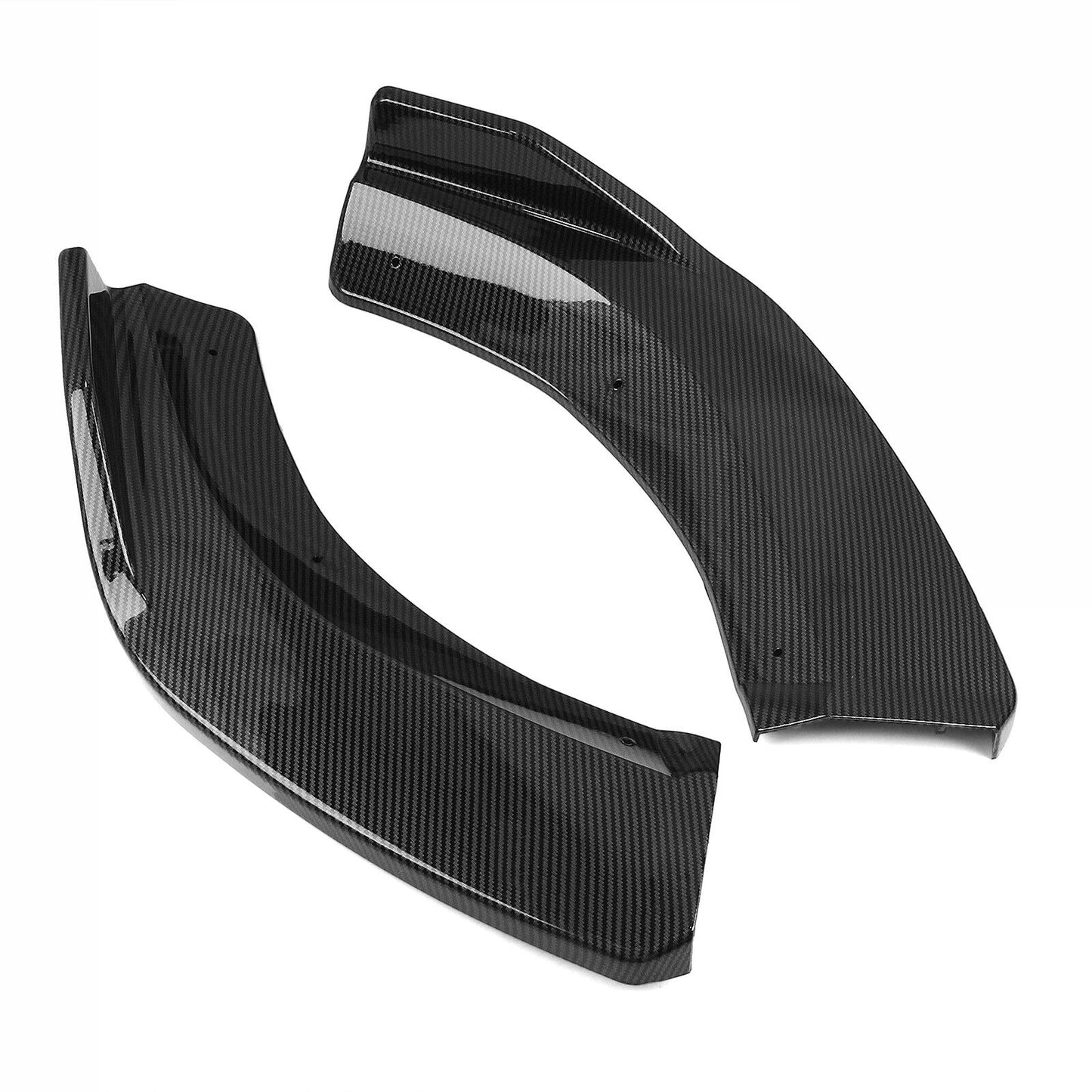 1Pc Carbon Fiber Front Bumper Spoiler Lip For M-Benz W204 C200 C250 C300 2008-2014