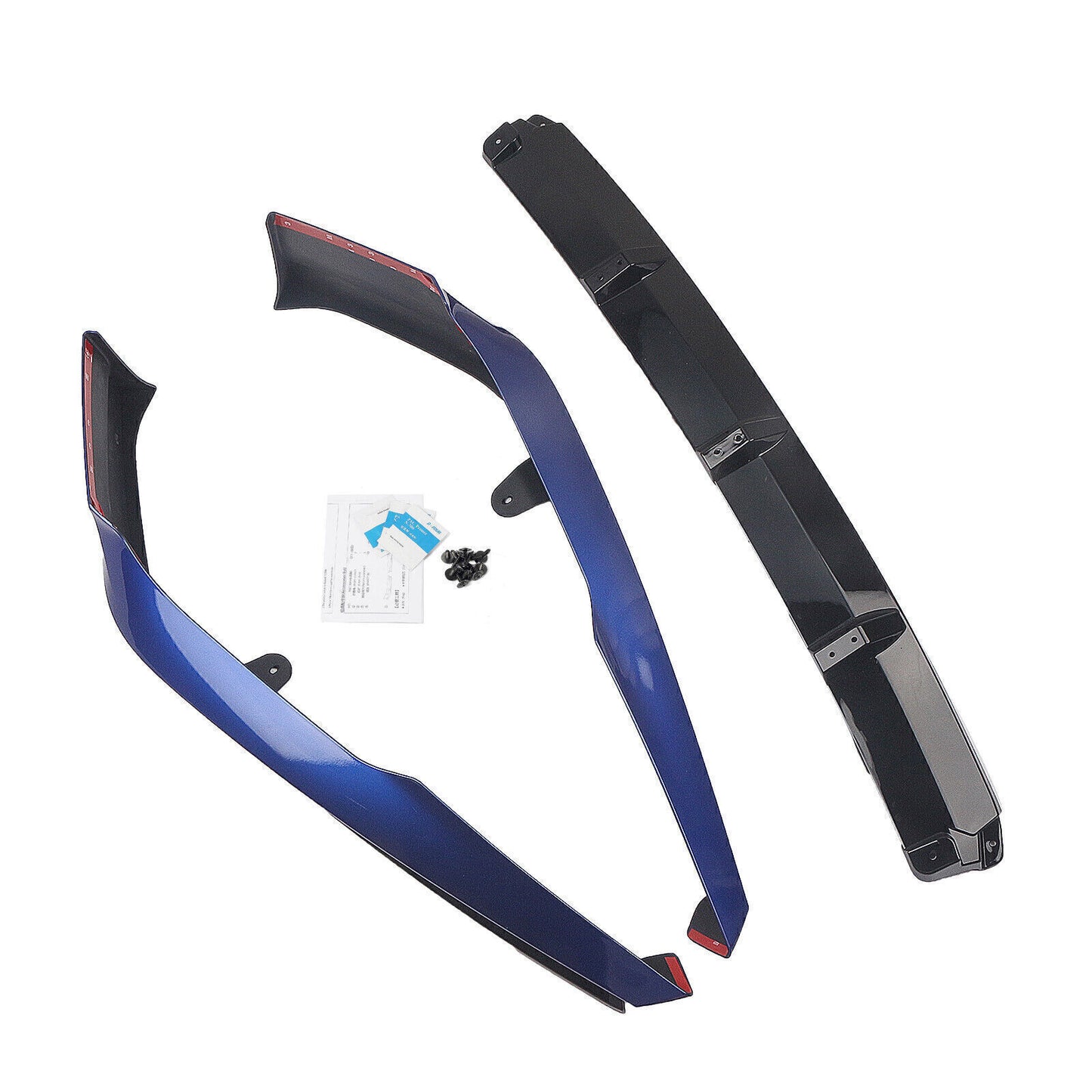 1Set Car Front Bumper Spoiler Lip Splitter For Honda Accord 2021-22 AKASAKA Blue