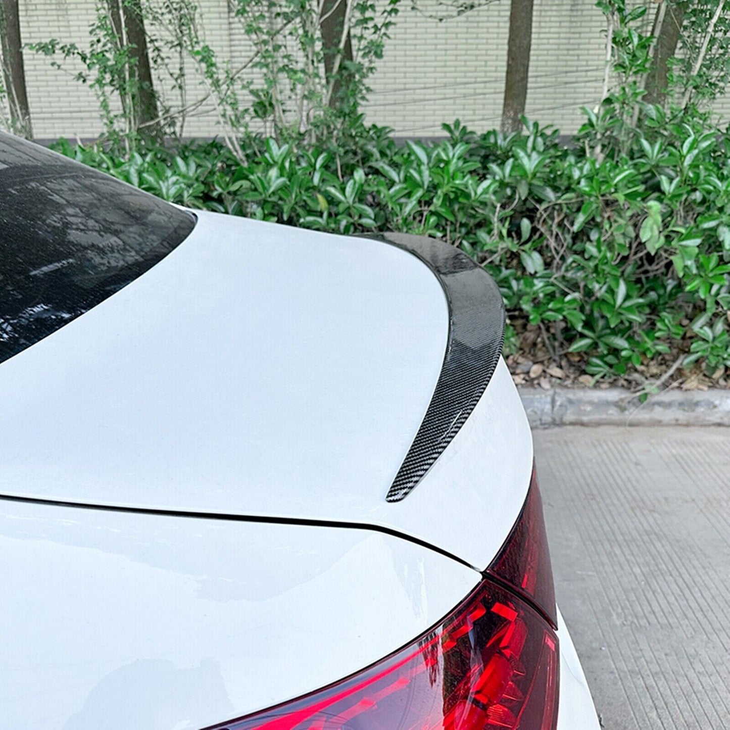 Car Rear Trunk Spoiler Wing For Benz C Class W206 C300 AMG Sedan 2021-2023 Black