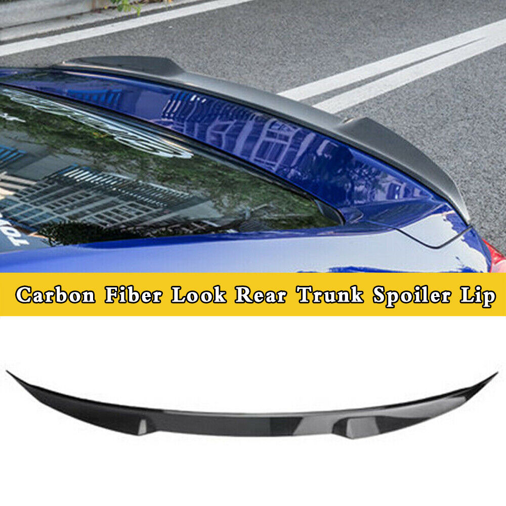 1x White Car Rear Trunk Spoiler Lip JDM V Style For Honda Accord 10th 2018-2022