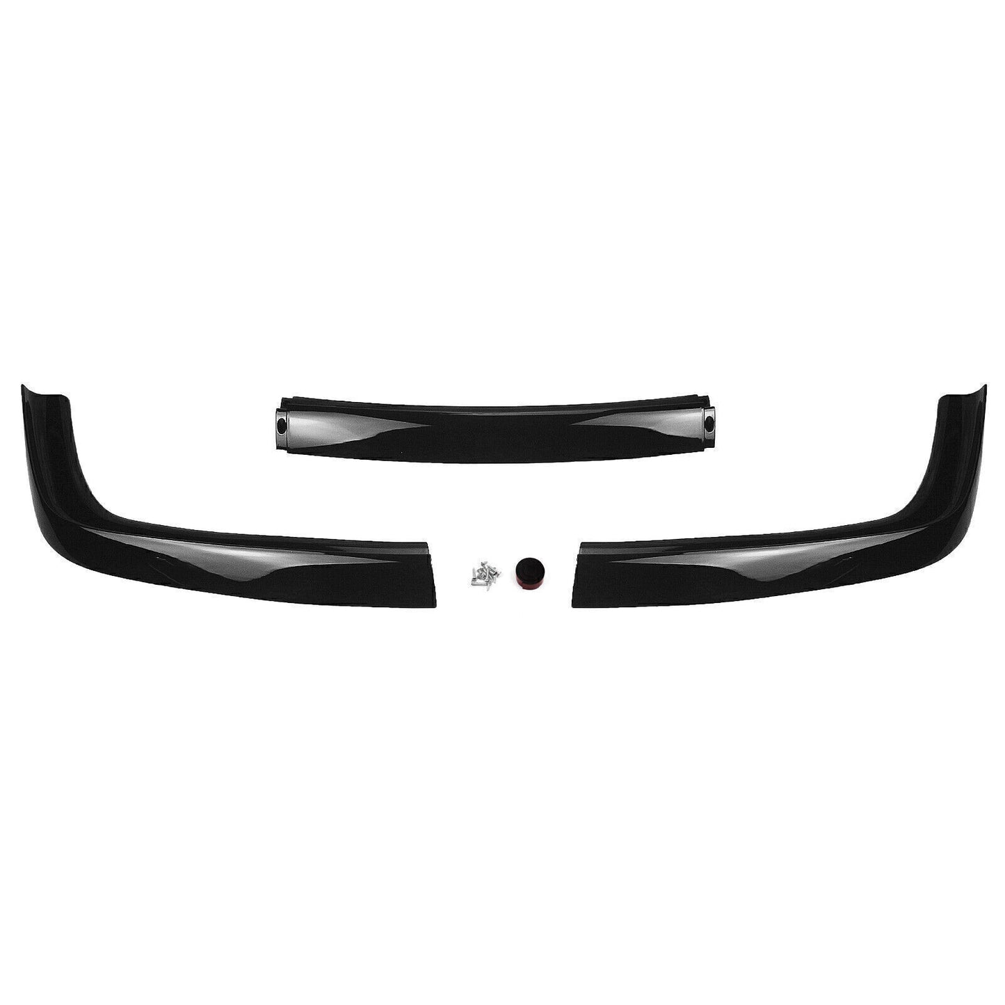 1Set Gloss Black Car Front Bumper Spoiler Splitter For BMW E36 M3 1992 1993-1998