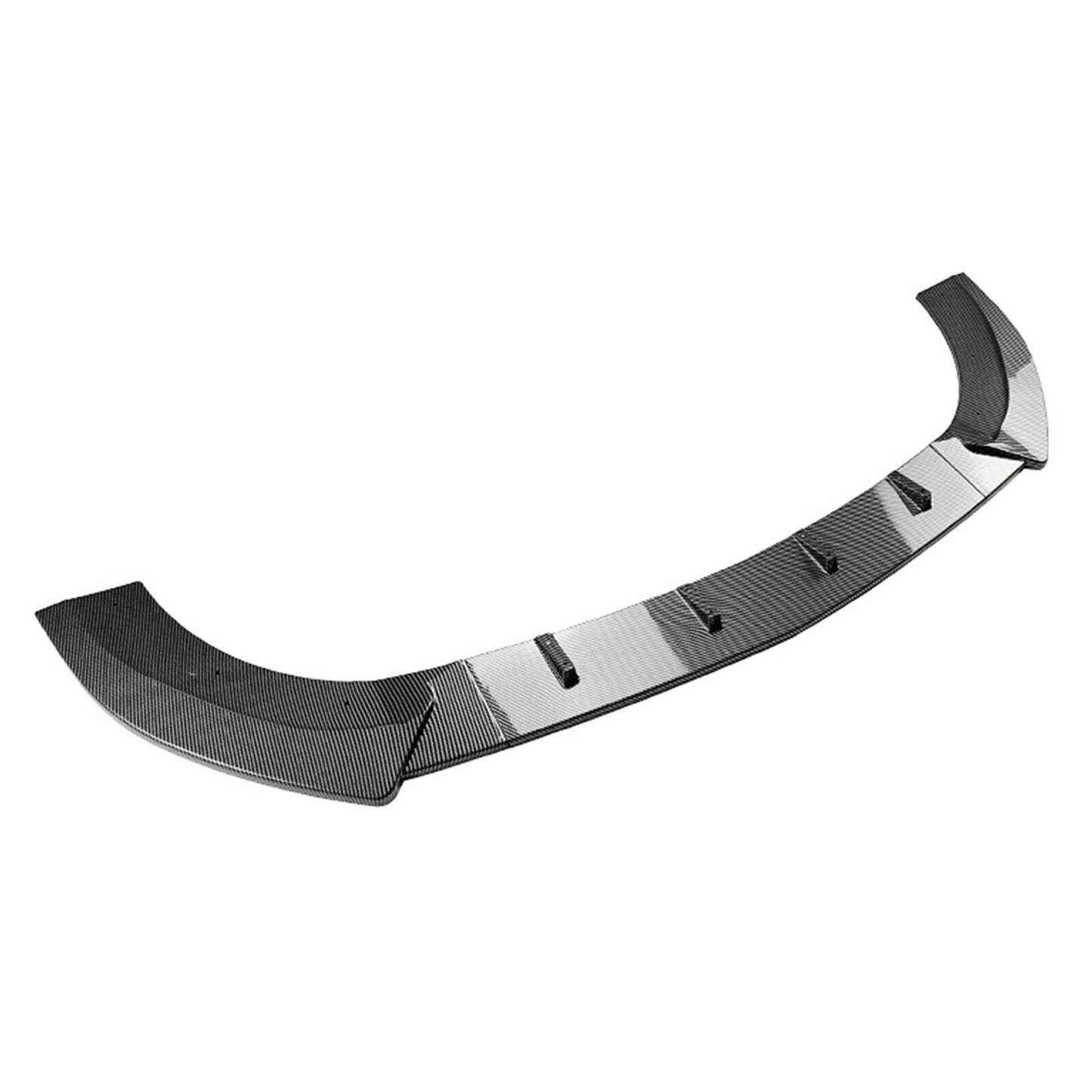 1Set Front Bumper Spoiler Lip For Benz V-Class W447 2016-2024 Carbon Fiber Look