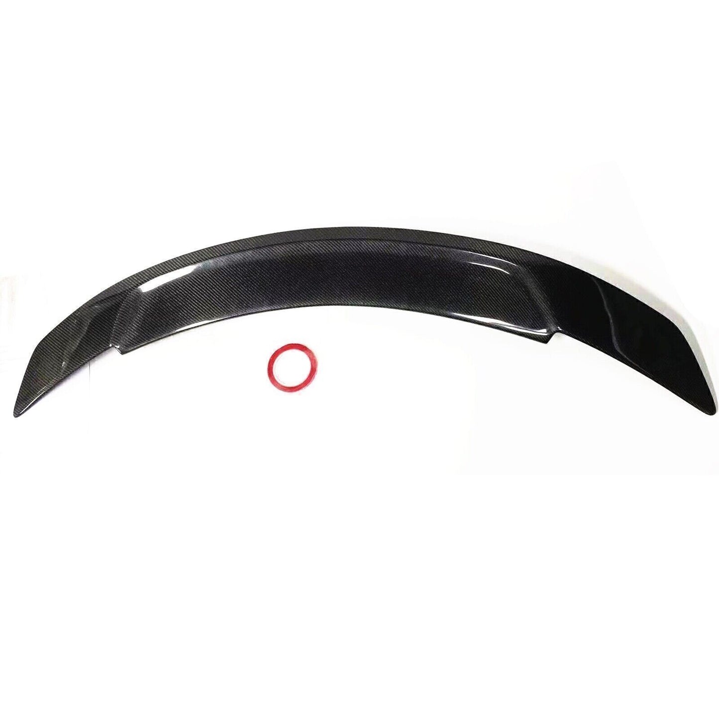 1Set Real Carbon Fiber Rear Roof Trunk Spoiler Wing Lip For Jaguar XF 2016-2020