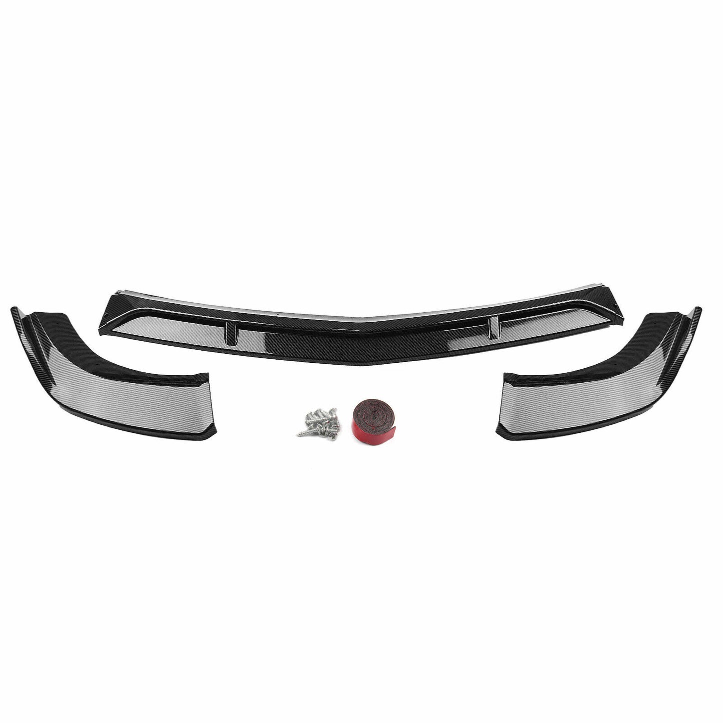 1Pc Carbon Fiber Front Bumper Spoiler Lip For M-Benz W204 C200 C250 C300 2008-2014