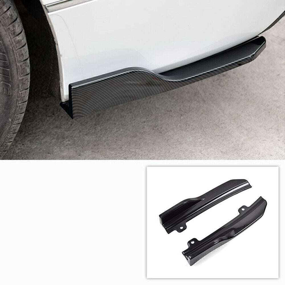 6Pcs Carbon Fiber Front Spoiler Rear Diffuser Side Cover For Honda Accord 2018