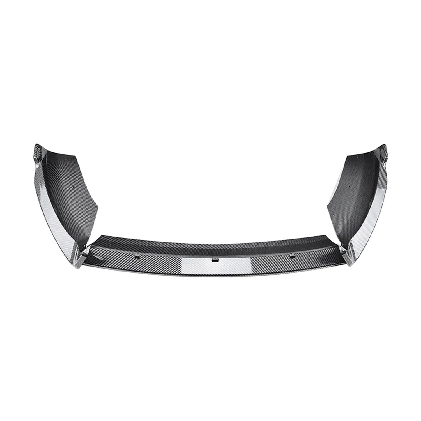 3Pcs Front Bumper Spoiler Lip For Ford Fiesta ST MK6 2012-2017 Carbon Fiber Look