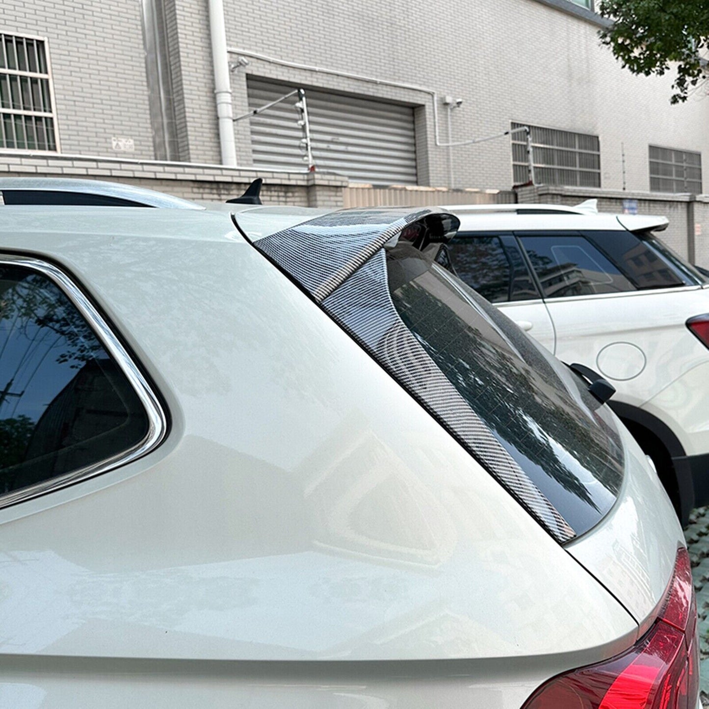 3x Rear Trunk + Window Side Spoiler Wing For Volkswagen Tiguan MK2 2017-23 Rline