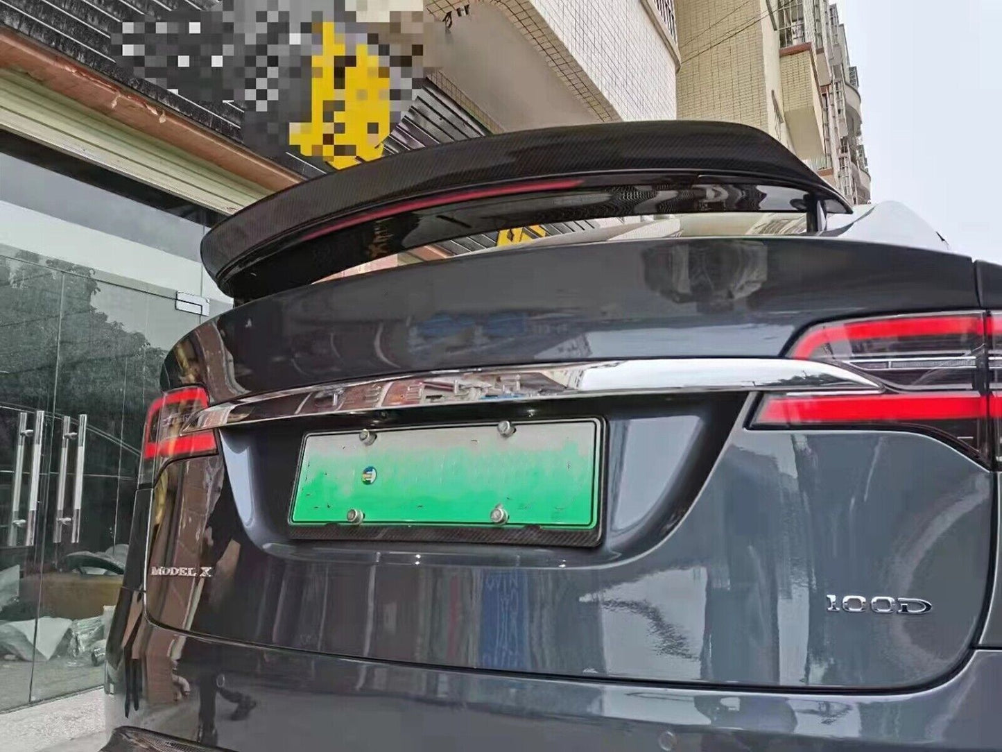 1 Set Rear Trunk Spoiler Lip Wing Carbon Fiber For Tesla Model X 2016 2017-2022