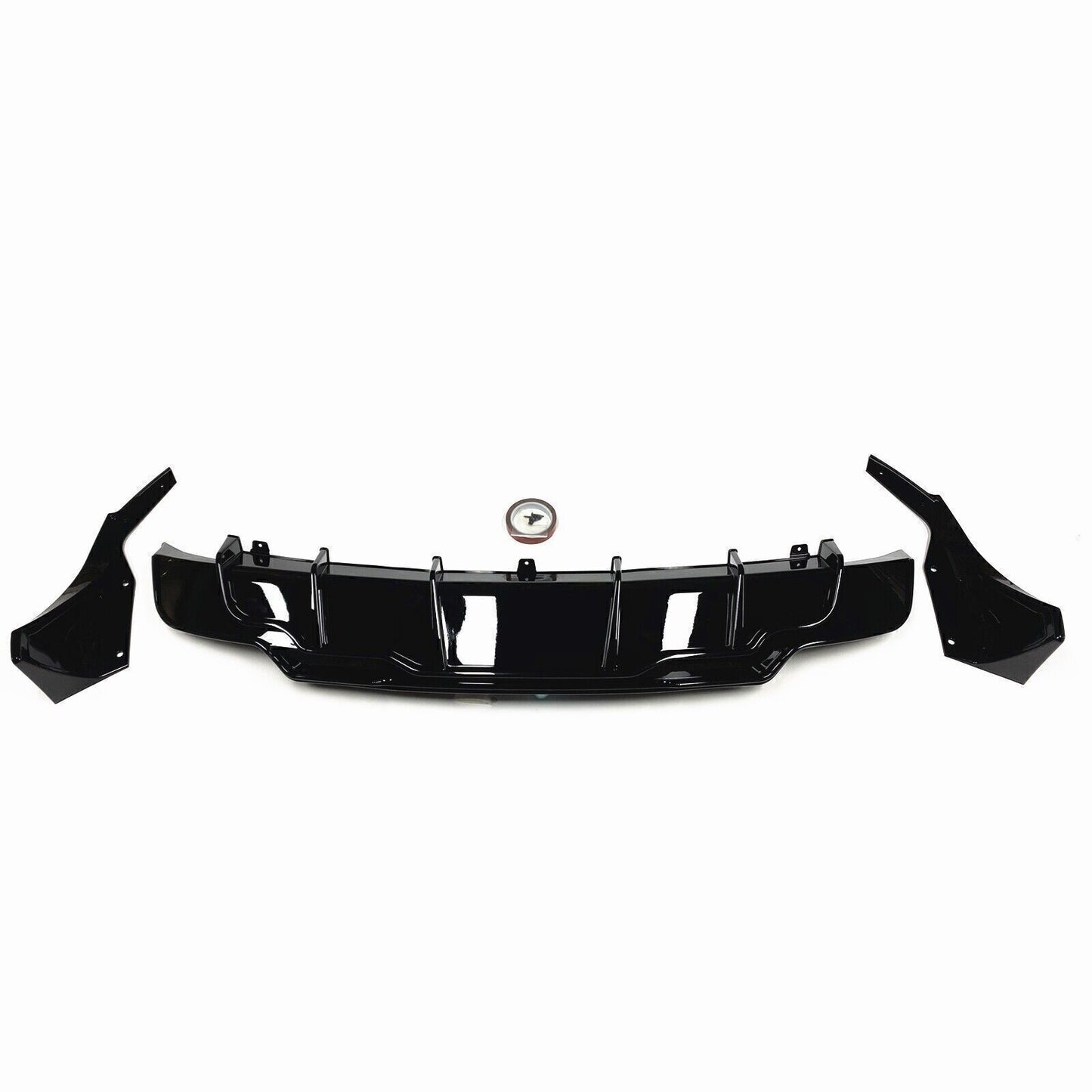 1Set BLK Rear Bumper Diffuser Lip Side Splitter Cover For Tesla Model 3 2017-23
