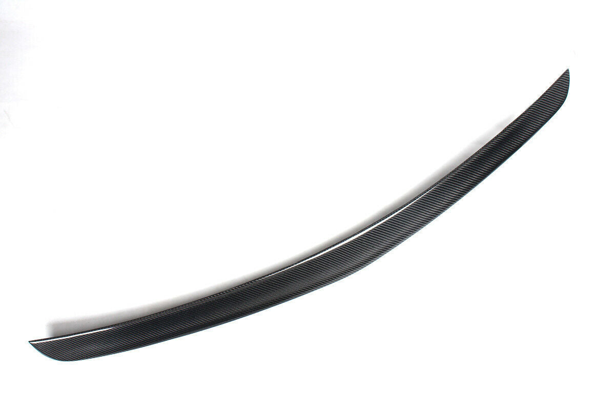 1Pc Carbon Fiber Rear Trunk Spoiler Lip For Benz W212 E250 E350 E550 E63 4Dr ANG