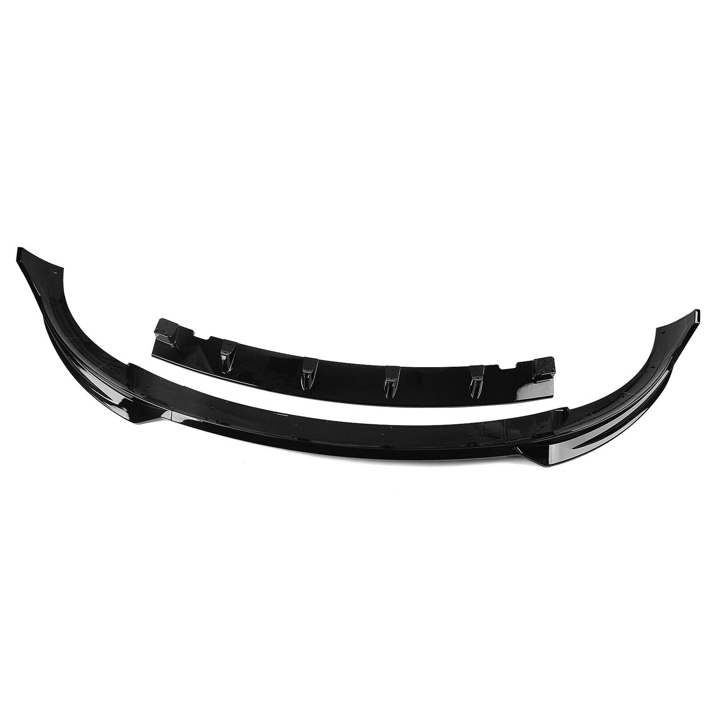 Glossy Black Front Bumper Spoiler Lip Splitter Kit For Tesla Model Y 2020-2023