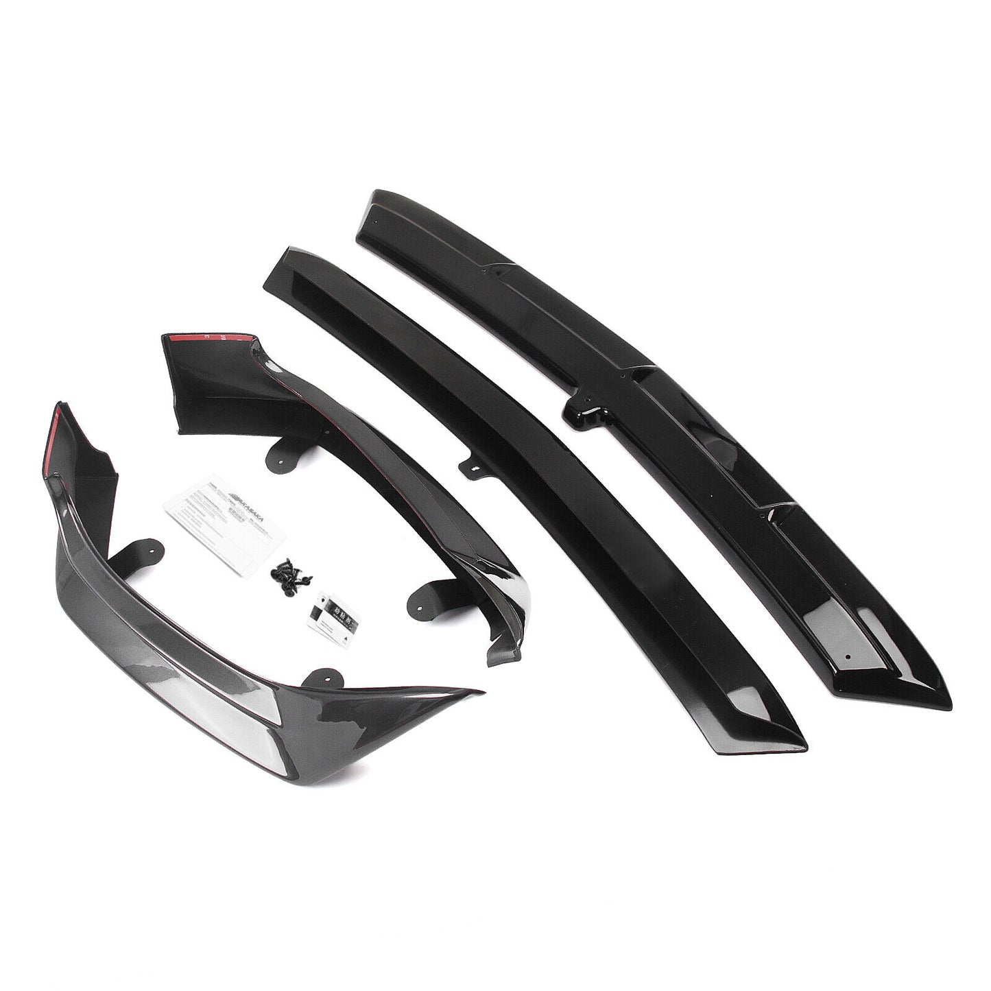 Front Bumper Spoiler Lip Side Cover Kit For Benz C Class W206 Sport AKASAKA Gray