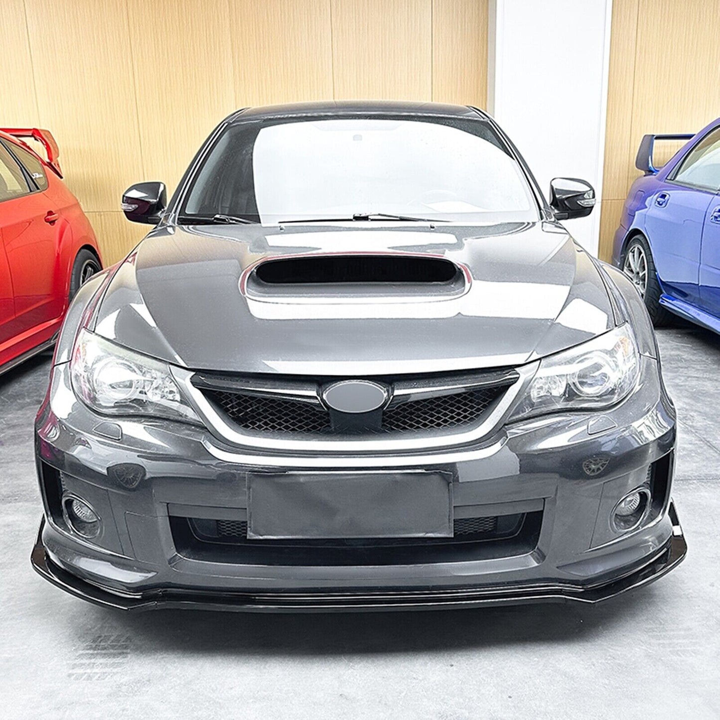 1Set Car Front Bumper Spoiler Lip Kit For Subaru Impreza WRX STI 2011-2014 Black
