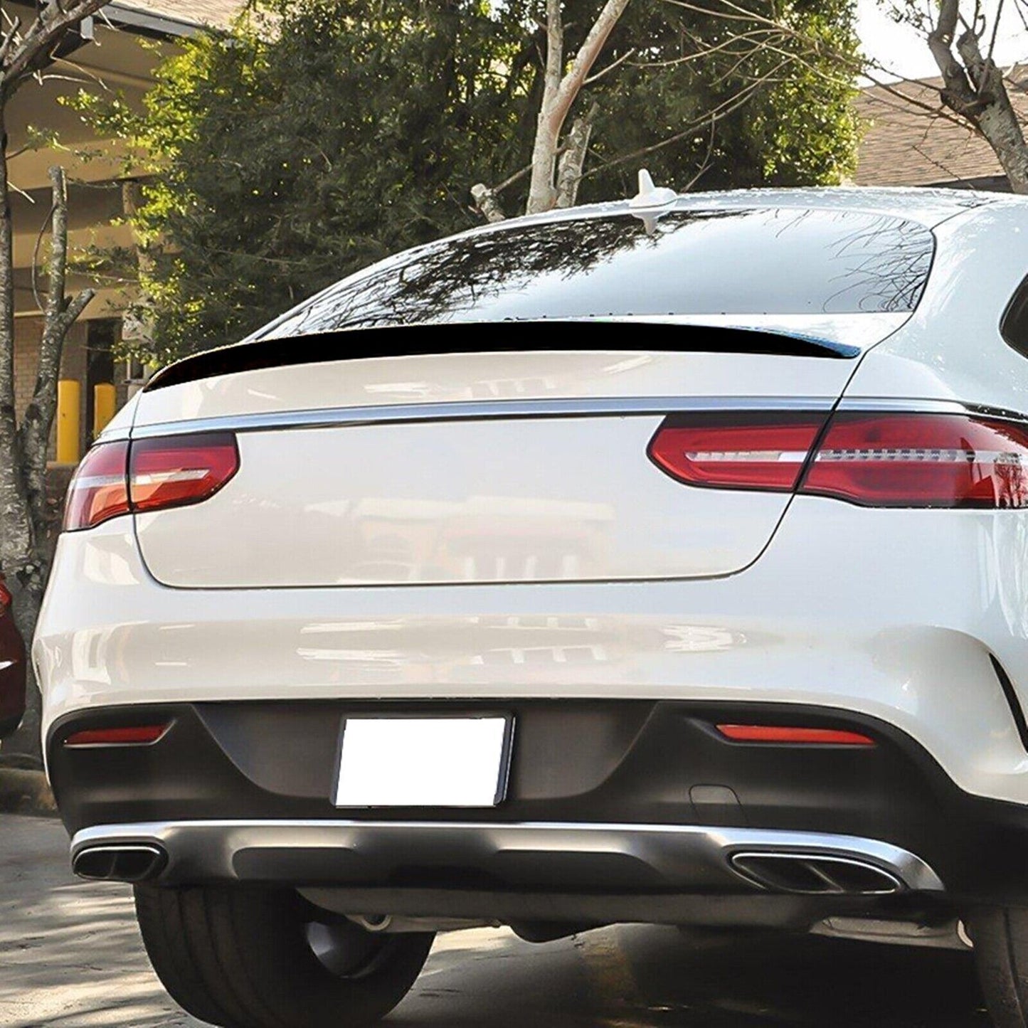 Rear Trunk Spoiler Wing Lip For Benz GLE Coupe Sport AMG 2015-2019 Carbon Look