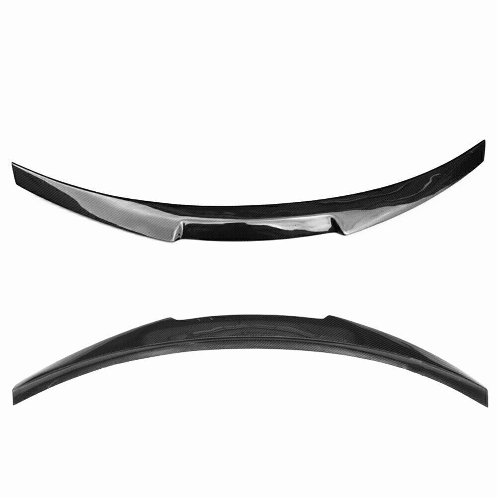 1x Car Rear Trunk Spoiler Wing Lip Carbon Fiber For Infiniti Q60 2018-2021 Black