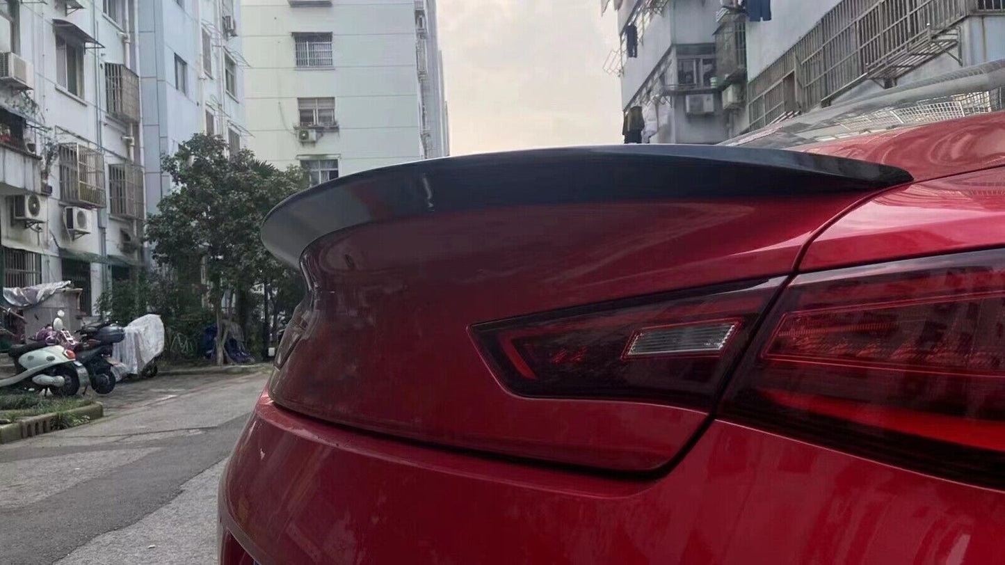 1Pc Gloss Black Rear Trunk Spoiler Roof Lip Fit For Infiniti Q60 2017 2018-2019