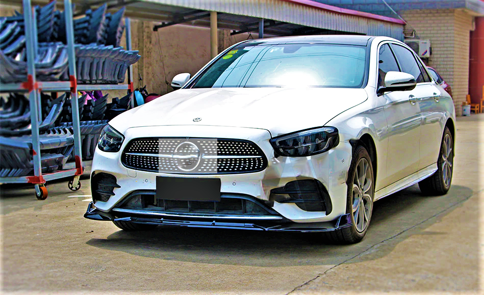 Fits Mercedes E Class E63S AMG Brabus W213 C238 Front Splitter Lip 2020+