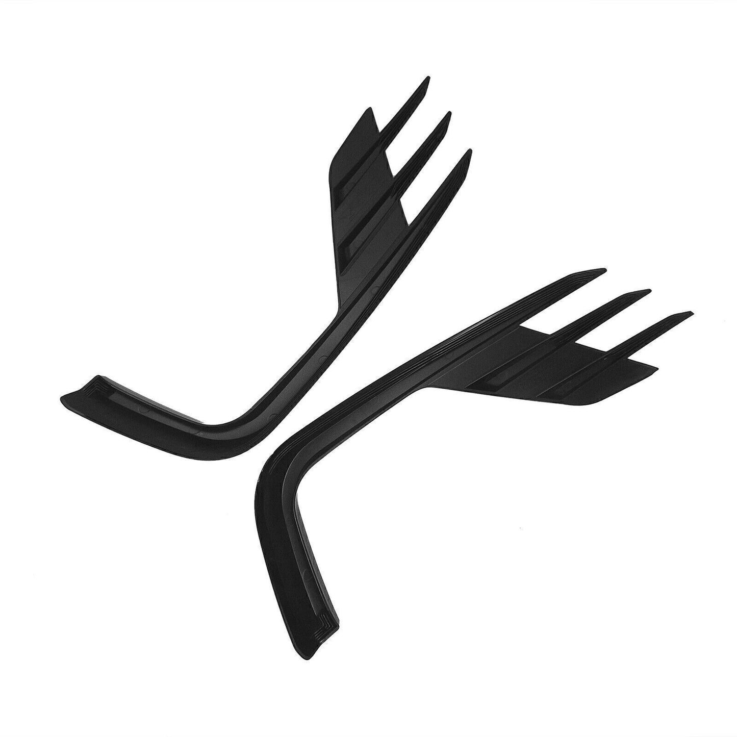 Black Side Splitter Front Spoiler Air Vent Light Trim For Honda Accord 2021-2022