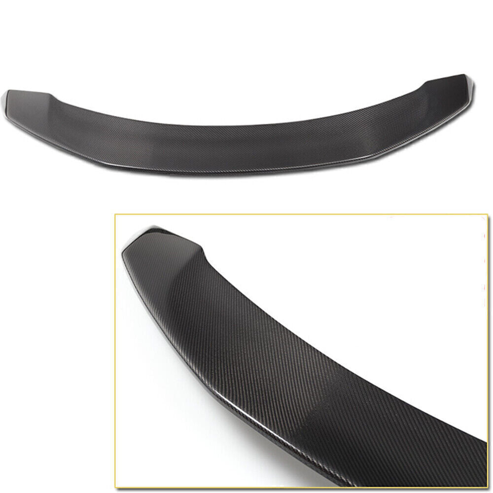 1Pc Rear Trunk Spoiler Wing Lip For Tesla Model 3 2017-2023 Real Carbon Fiber
