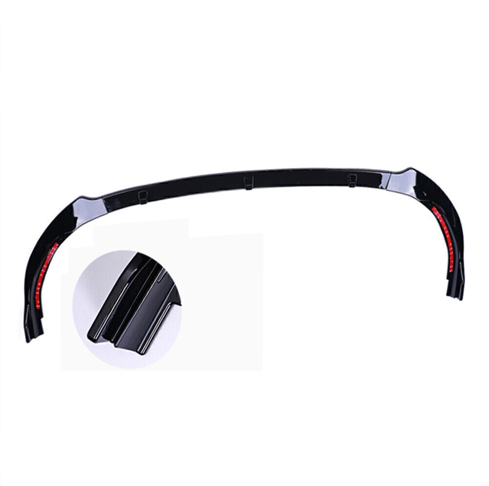 Gloss Black Front Bumper Spoiler Splitter Lip For Toyota Camry L LE XLE 2018-19