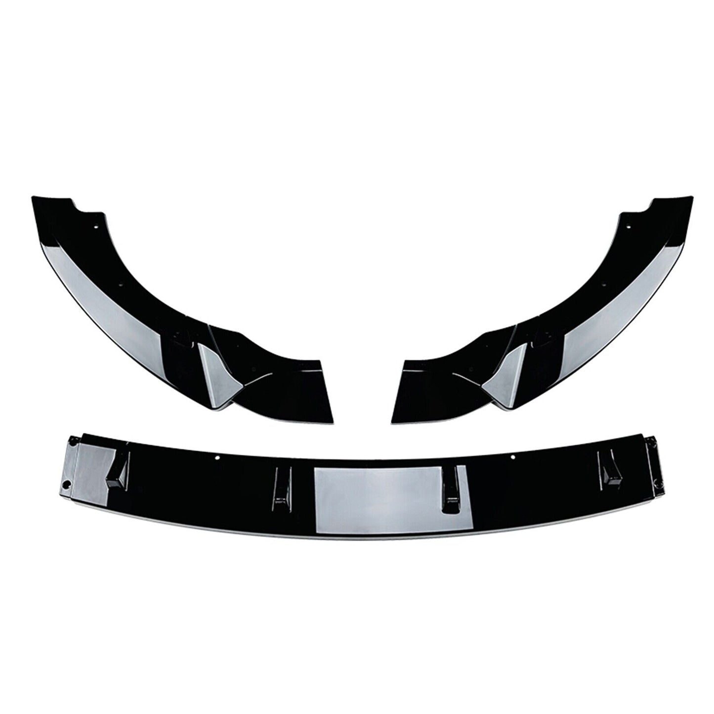 1Set Front Bumper Spoiler Lip Kit For Mercedes-Benz A Class W176 2013-2015 Black