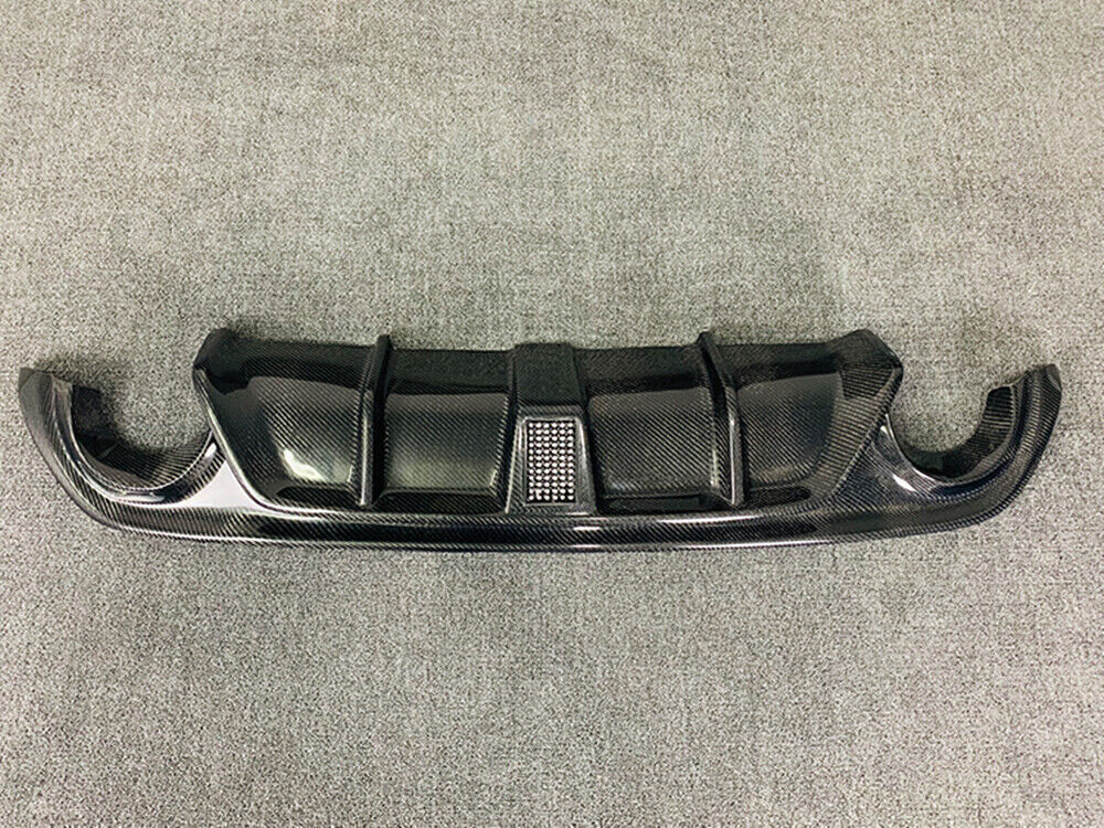 Rear Bumper Spoiler Diffuser Lip W/LED + Mirror Cover For Infiniti Q50 2014-2017