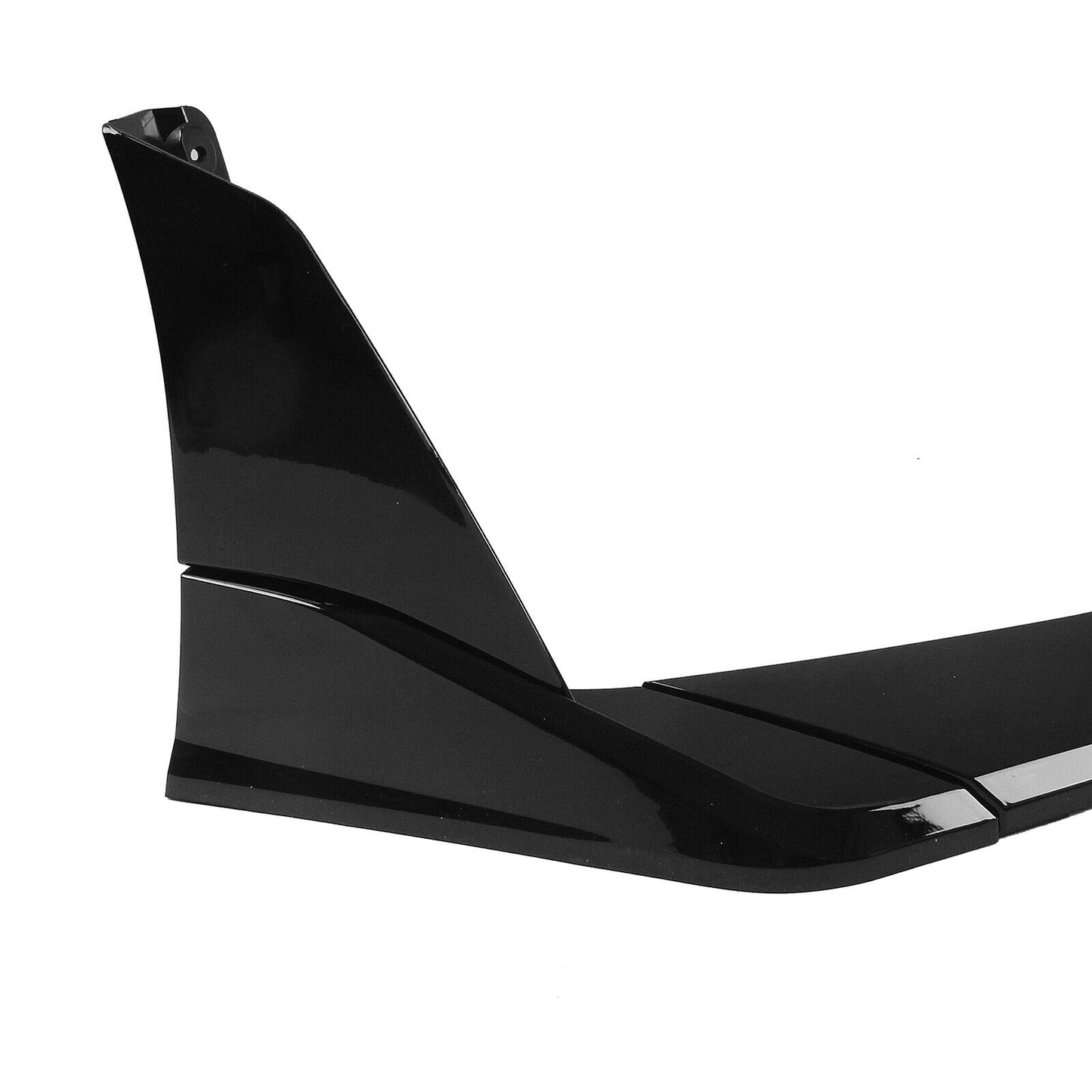 Front Bumper Spoiler Lip Splitter Kit For Corvette C8 All Models 2020-2024 Black