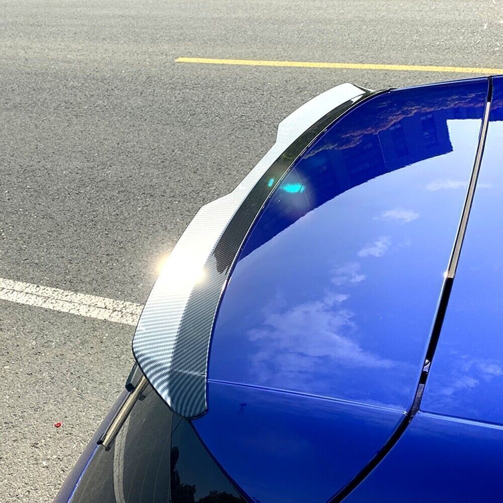 1Pc Car Rear Spoiler Top Wing Fit For Volkswagen VW Golf 8 MK8 2020-2023 Carbon Fiber