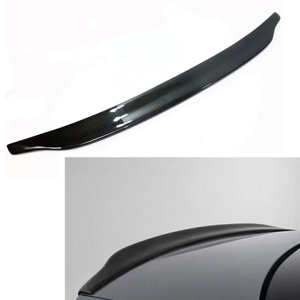 1Pc Car Rear Splitter Wing Lip Tail Wing For AUDI A4 B8 2013-2016 Carbon Fiber