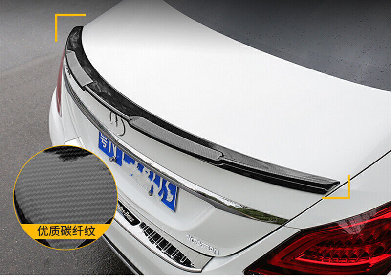 1x Car Rear Trunk Spoiler Wing Lip Body Kit For Mercedes Benz W205 AMG 2015-2021