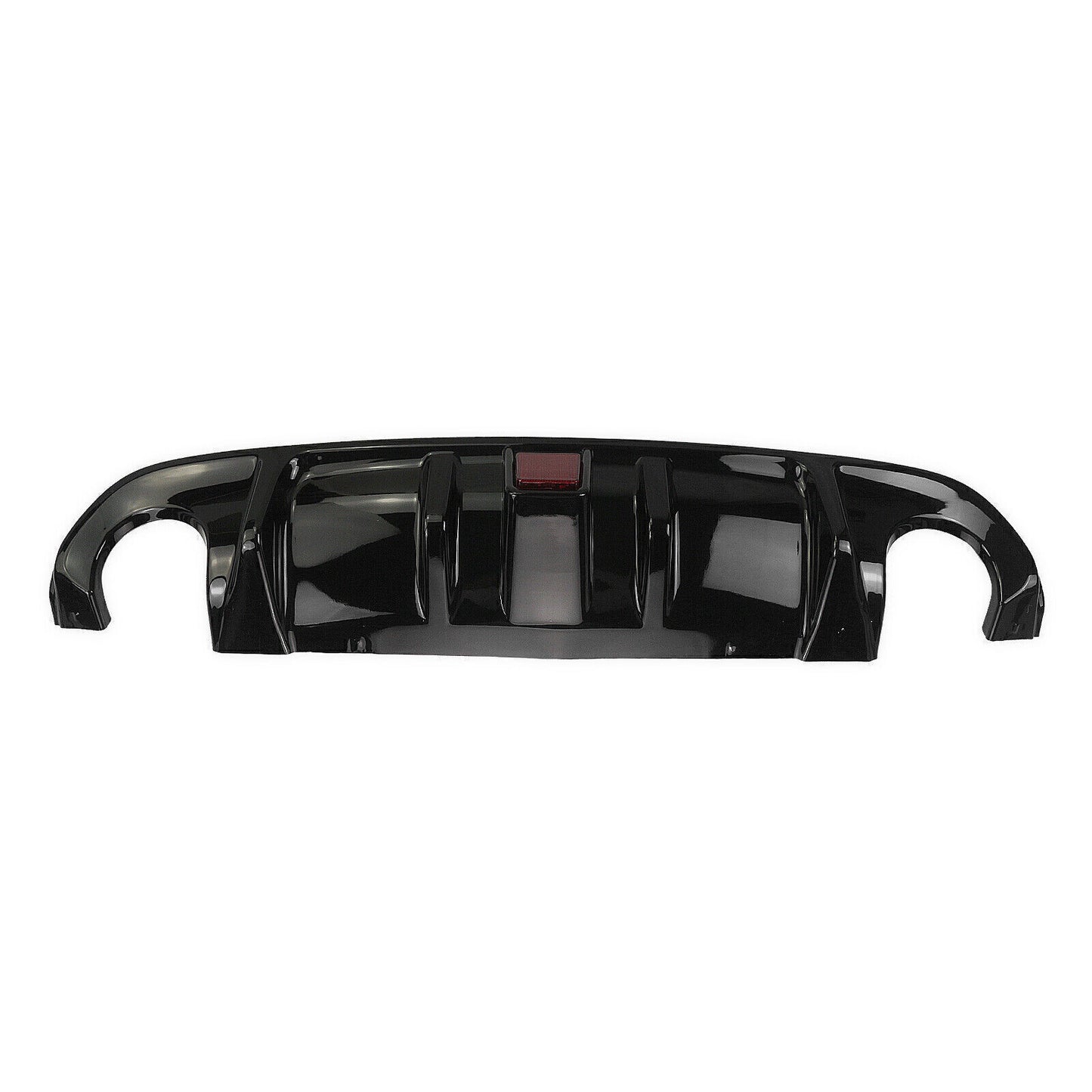1Pc Gloss Black Rear Bumper Diffuser Lip For Infiniti Q50 2014-2017 W/Light New
