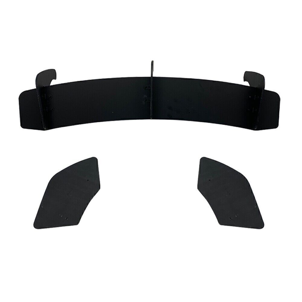 1Set Black Rear Bumper Diffuser with flaps For Volkswagen Scirocco R 2015-2016