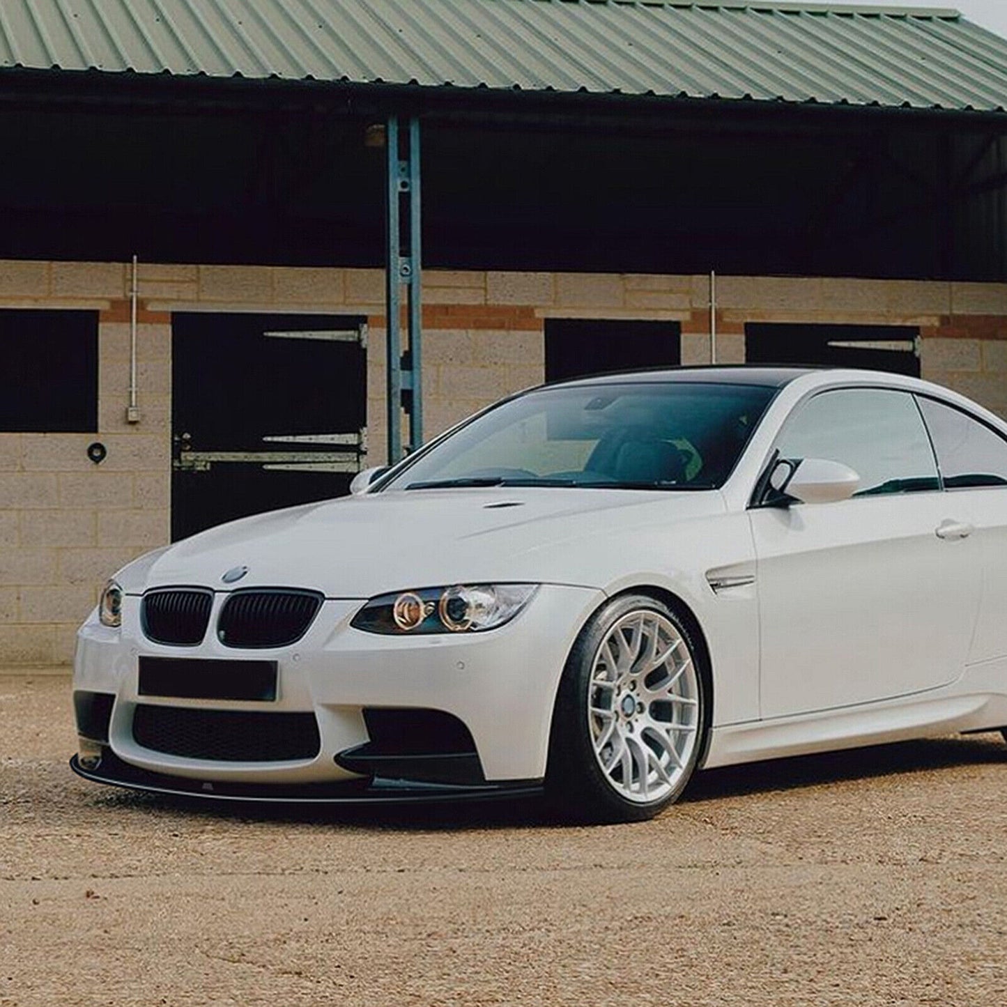 1Set Front Bumper Spoiler Lip For BMW 3Series E90 E91 E92 E93 M3 2006-2013 Black