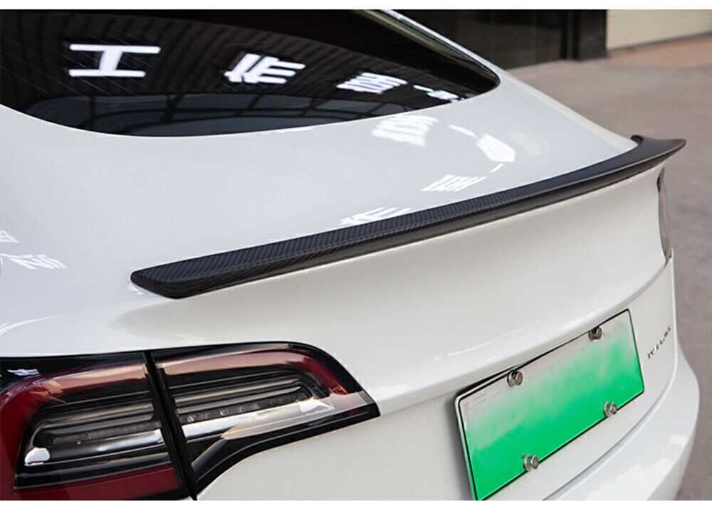 1Pc Rear Trunk Wing Spoiler Wing Lip For Tesla Model 3 YG 2017-2023 Matte Black