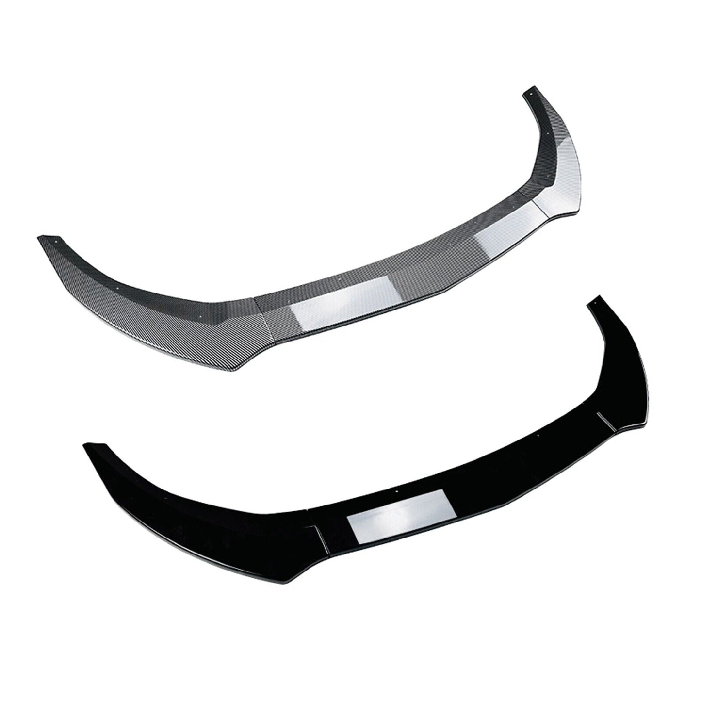 Front Bumper Spoiler Lip Kit For Benz A Class W176 2016-2018 Carbon Fiber Look