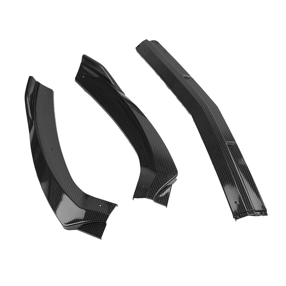 Black Car Front Bumper Spoiler Splitter Lip For Mercedes Benz CLA W117 2017-2018