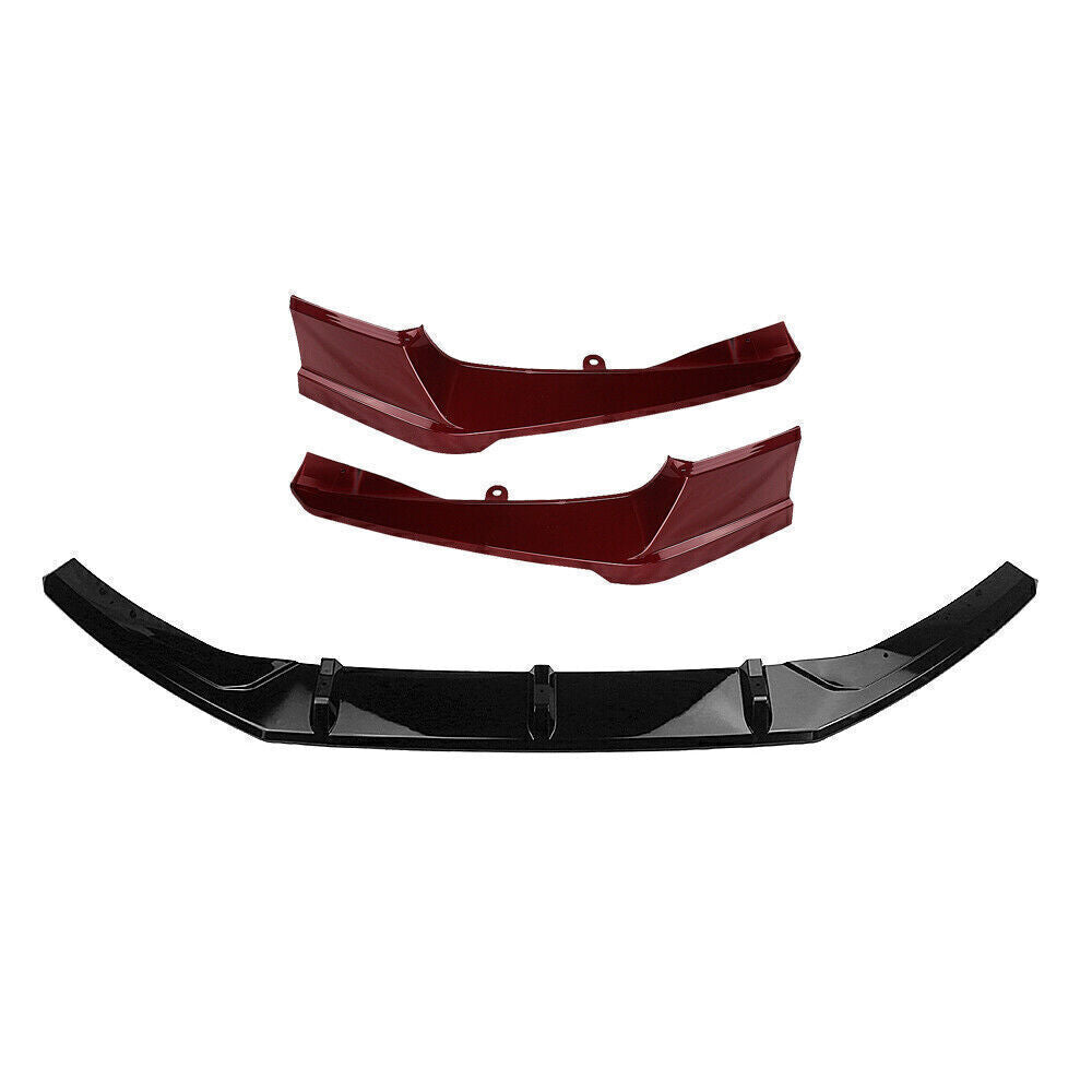 5Pcs Front Bumper Spoiler Red Surround Molding Trim For Honda Accord 2018-2020