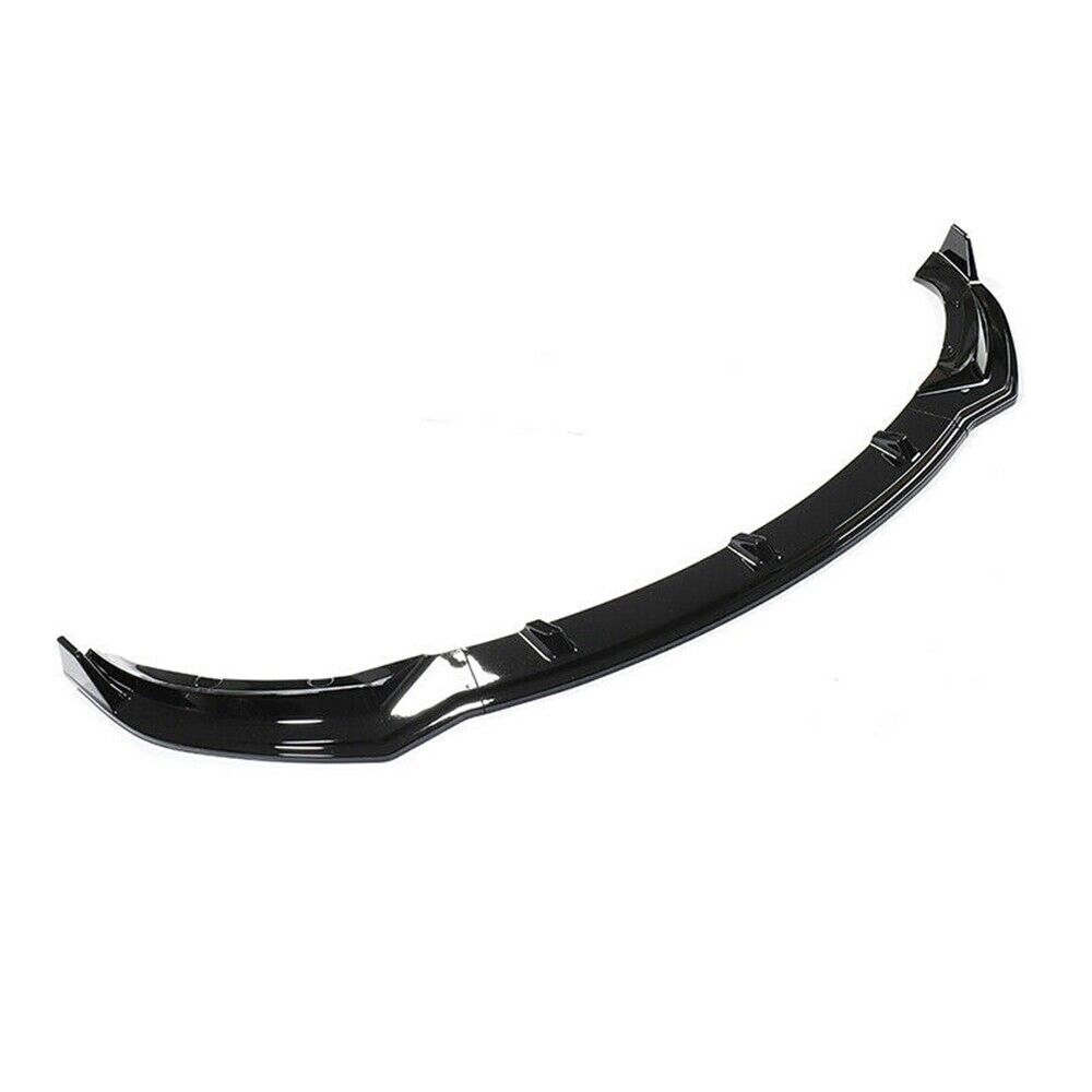 Front Bumper Spoiler Lip Kit For Tesla Model 3 2017 2018-2023 Glossy Black ABS