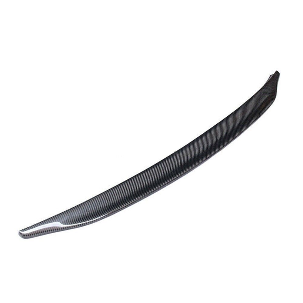 1Pc Car Rear Splitter Wing Lip Tail Wing For AUDI A4 B8 2013-2016 Carbon Fiber