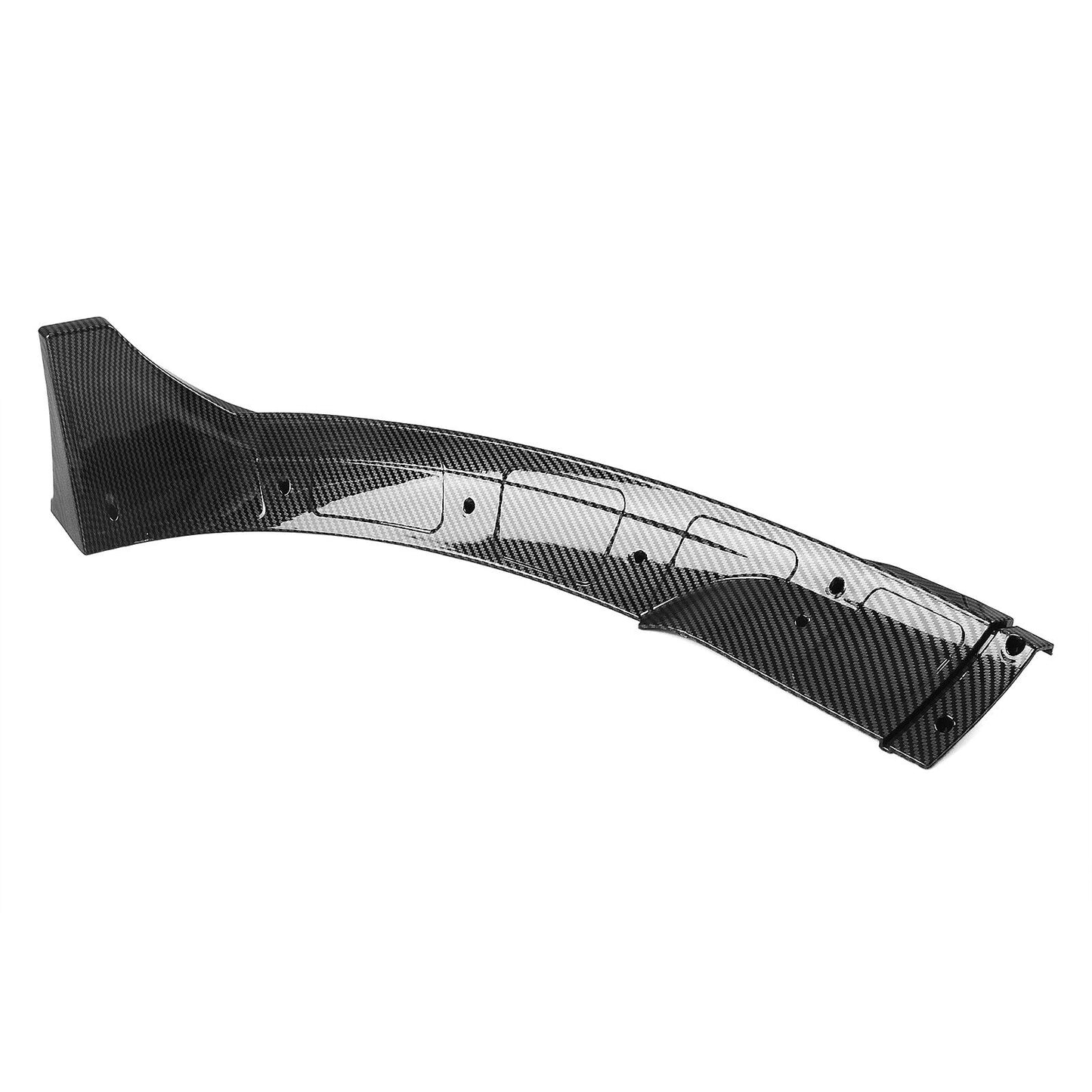 4Pcs Front Bumper Spoiler Lip Kit For Tesla Model Y 2020-2023 Carbon Fiber Look