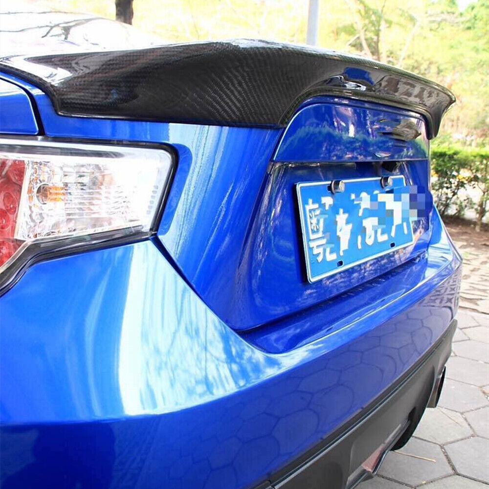 1Pc Rear Trunk Spoiler Wing Lip For Toyota GT86 Subaru BRZ 2013-17 Carbon Fiber