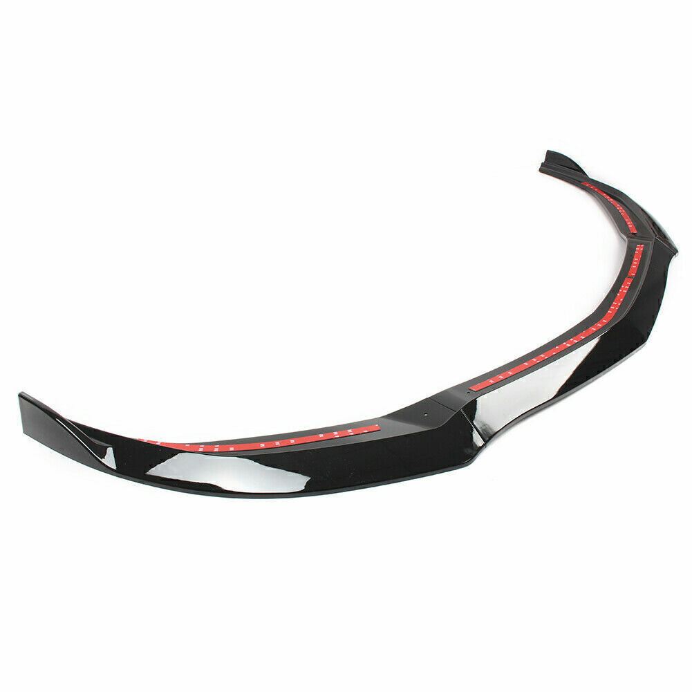 1Set Car Front Bumper Spoiler Splitter Lip Fit For Cadillac XTS 2018-2019 Black