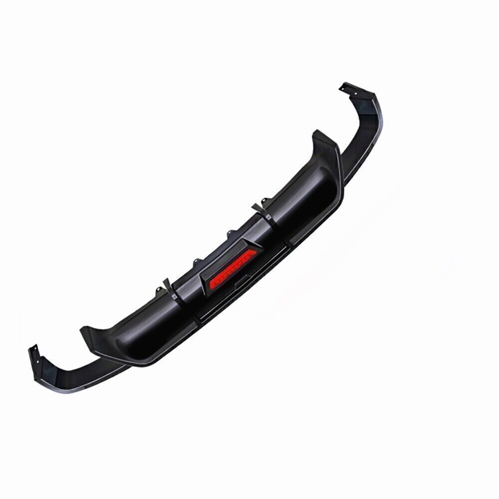 1 Set Gloss Black Rear Spoiler Lip W/LED For TOYOTA Camry Sport SE XSE 2018-2023