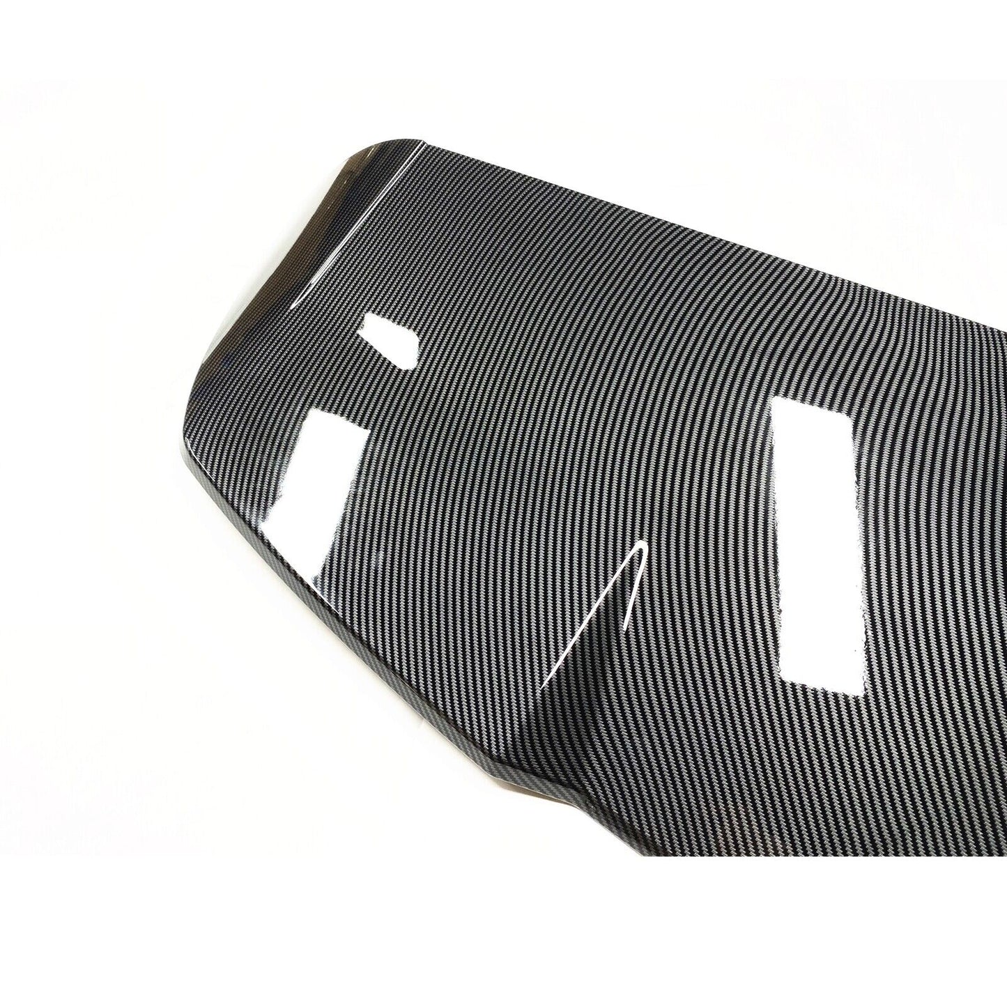 1Set Rear Trunk Spoiler Lip Wing Carbon Fiber Look For Audi Q8 2019-2022 4Door