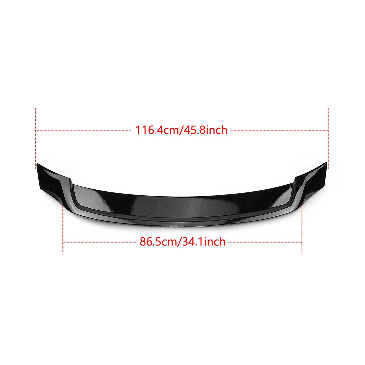 1x Rear Gloss Black Trunk Spoiler Wing Lip For Audi A3 S3 RS3 2013 2014-2020 ABS