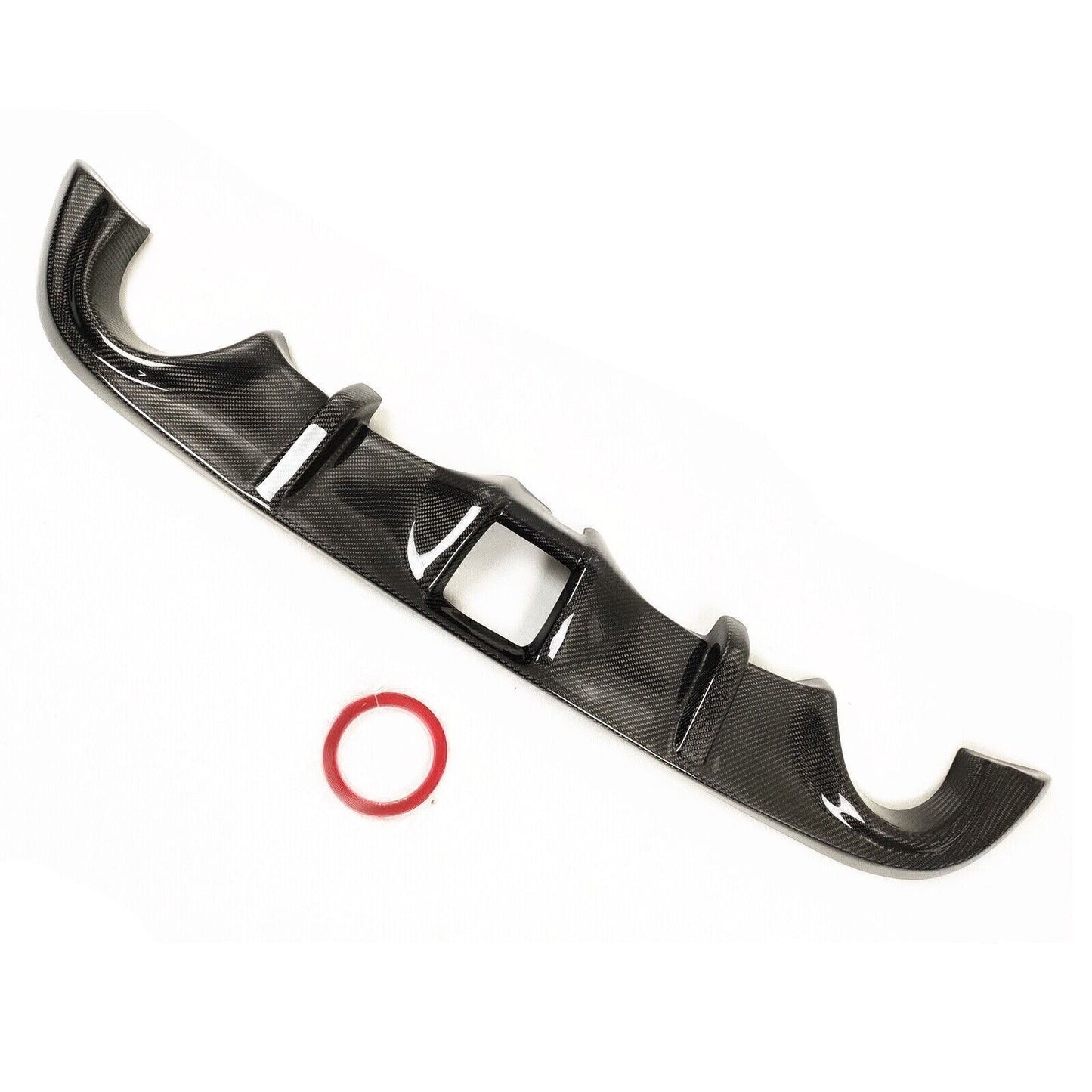 1Set Carbon Fiber Rear Bumper Diffuser Lip For Nissan 370z z34 2009-2020 Black