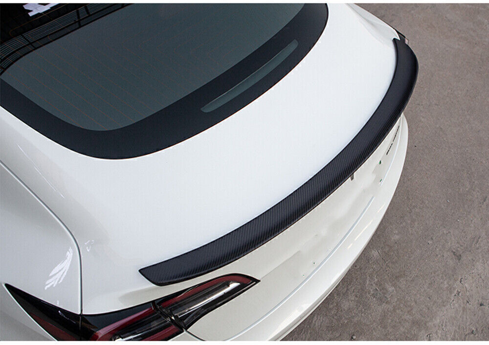 1Pc Rear Trunk Wing Spoiler Wing Lip For Tesla Model 3 YG 2017-2023 Matte Black
