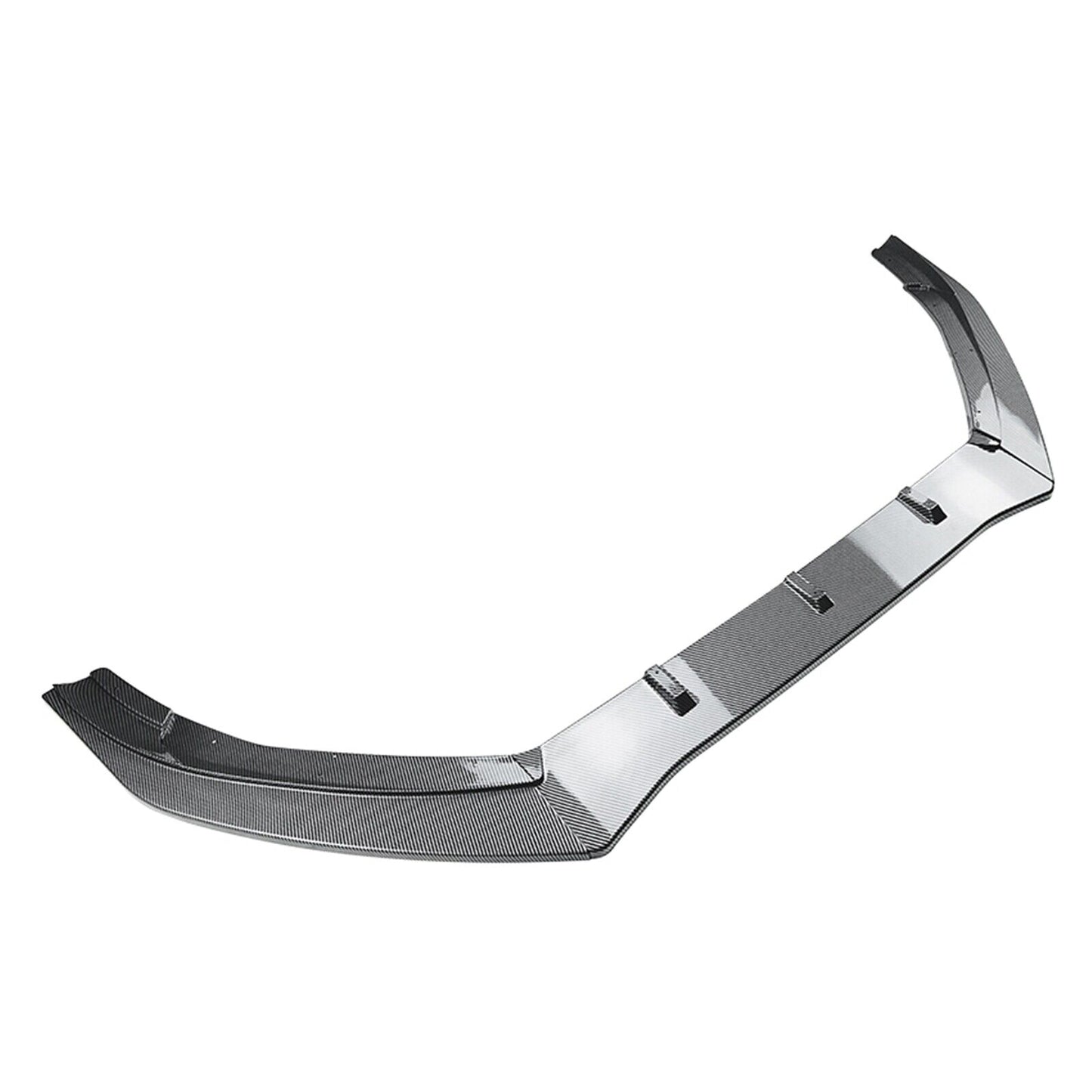 1Set Front Bumper Spoiler Lip For Ford Focus RS MK3 2015-2018 Carbon Fiber Look