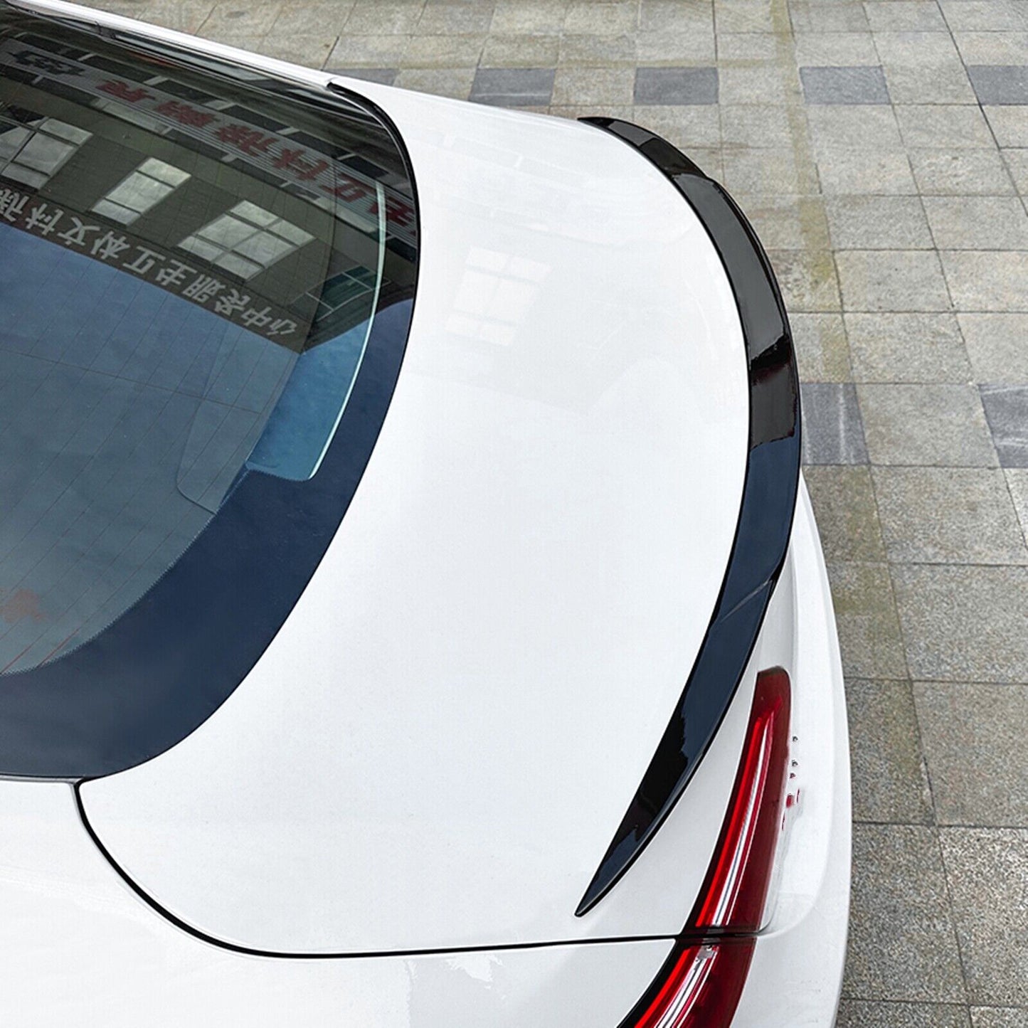 Rear Trunk Spoiler Wing For Mercedes Benz E Class Coupe C238 W238 2017-23 Black