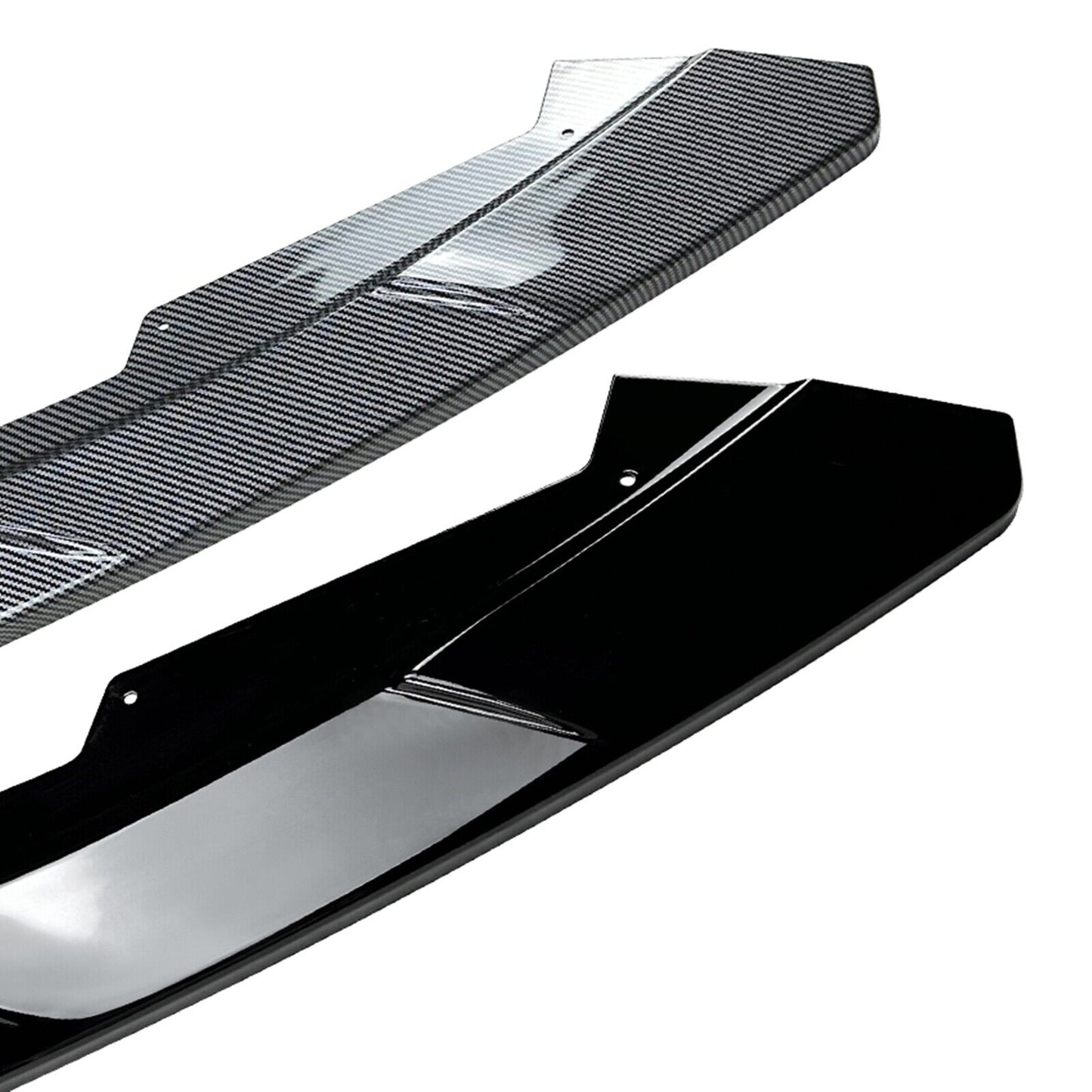 1Set Front Bumper Spoiler Lip Kit For Focus MK4 ST Line 2019-2022 Glossy Black